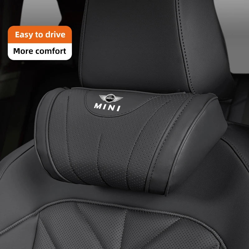 Mini Car Neck Pillow Leather