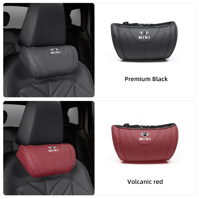 Mini Car Neck Pillow Leather