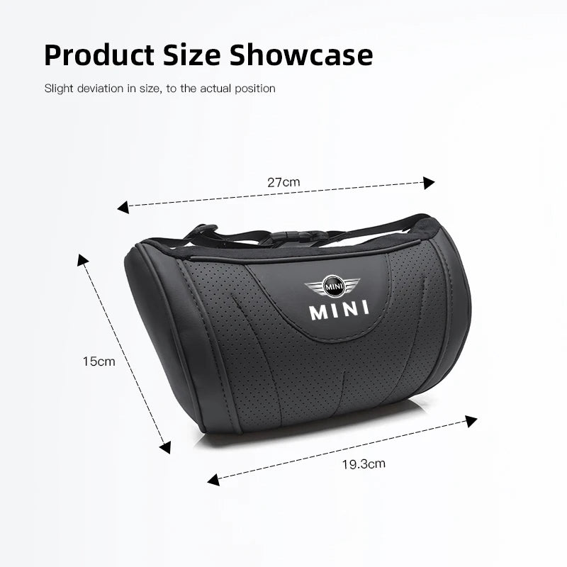 Mini Car Neck Pillow Leather