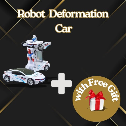 Exclusive Azadi Sale| Deformation Robot Car With Music & Lights