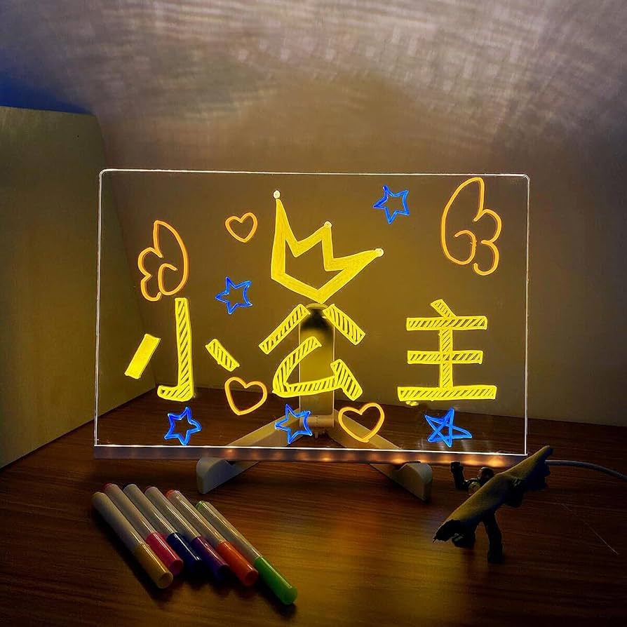 LED Glow Drawing Board for Kids