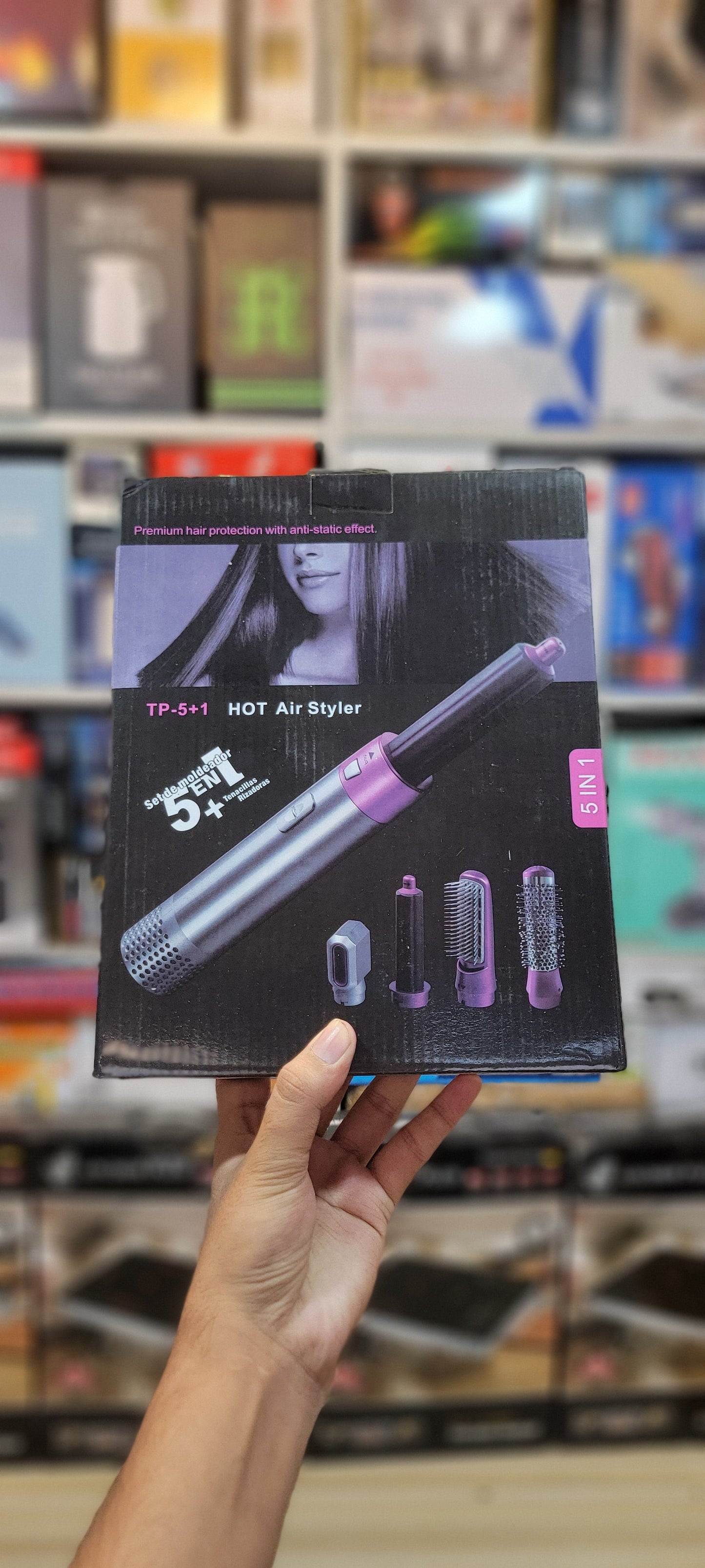 Imported 5-in-1 Hair Styler | Hair Straightner | Hair Curler | Hair Roller | Blower  | Dryer