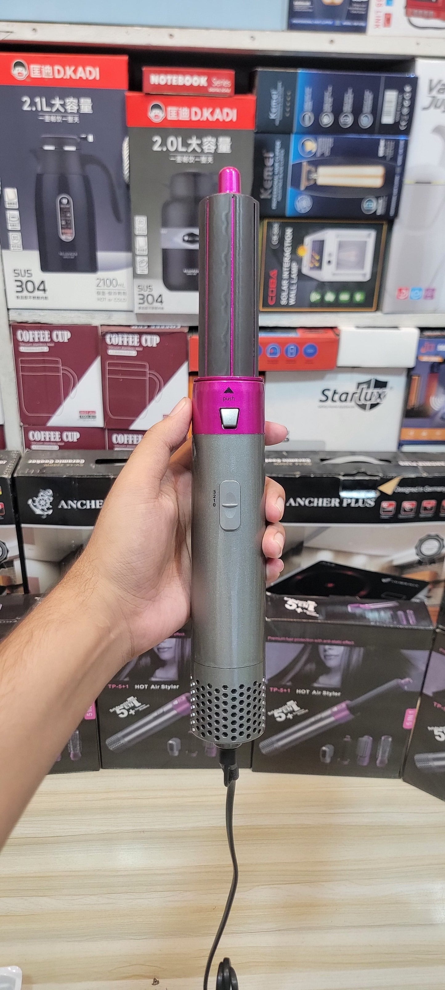 Imported 5-in-1 Hair Styler | Hair Straightner | Hair Curler | Hair Roller | Blower  | Dryer