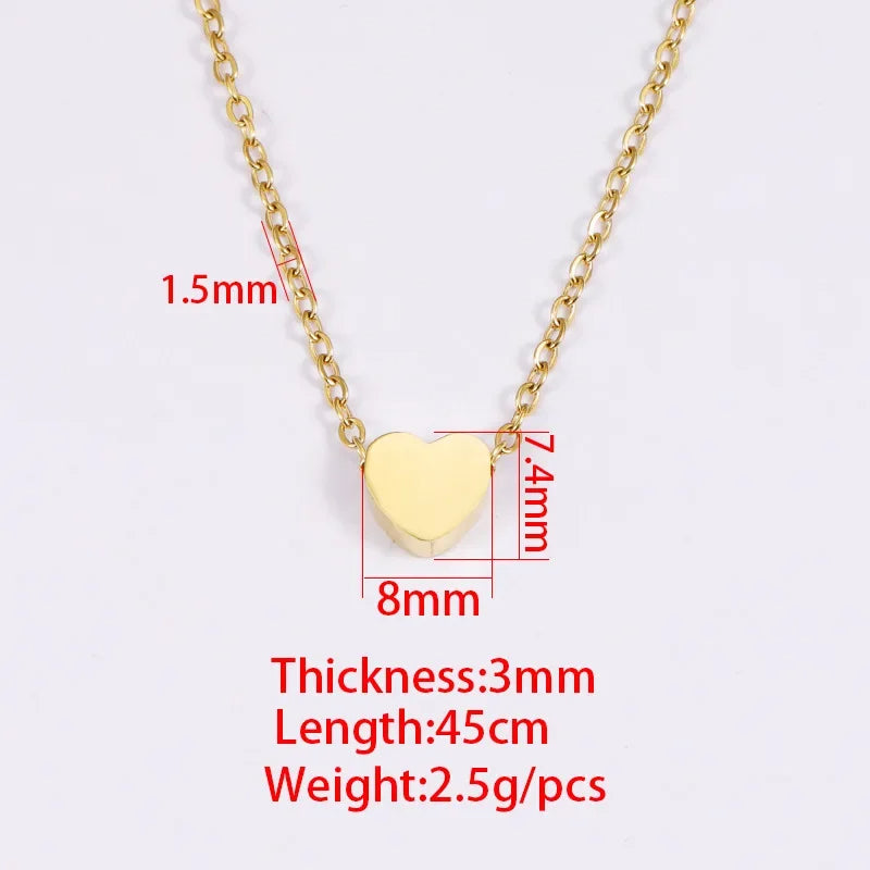 K Gold Plated Heart Necklace