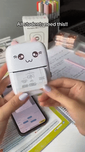 Pocket Inkless Mini Printer - Thermal Portable Bluetooth Wireless Mini Printer